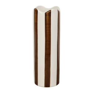 Vase Cylindre Artist Brun en grès, Yliades
