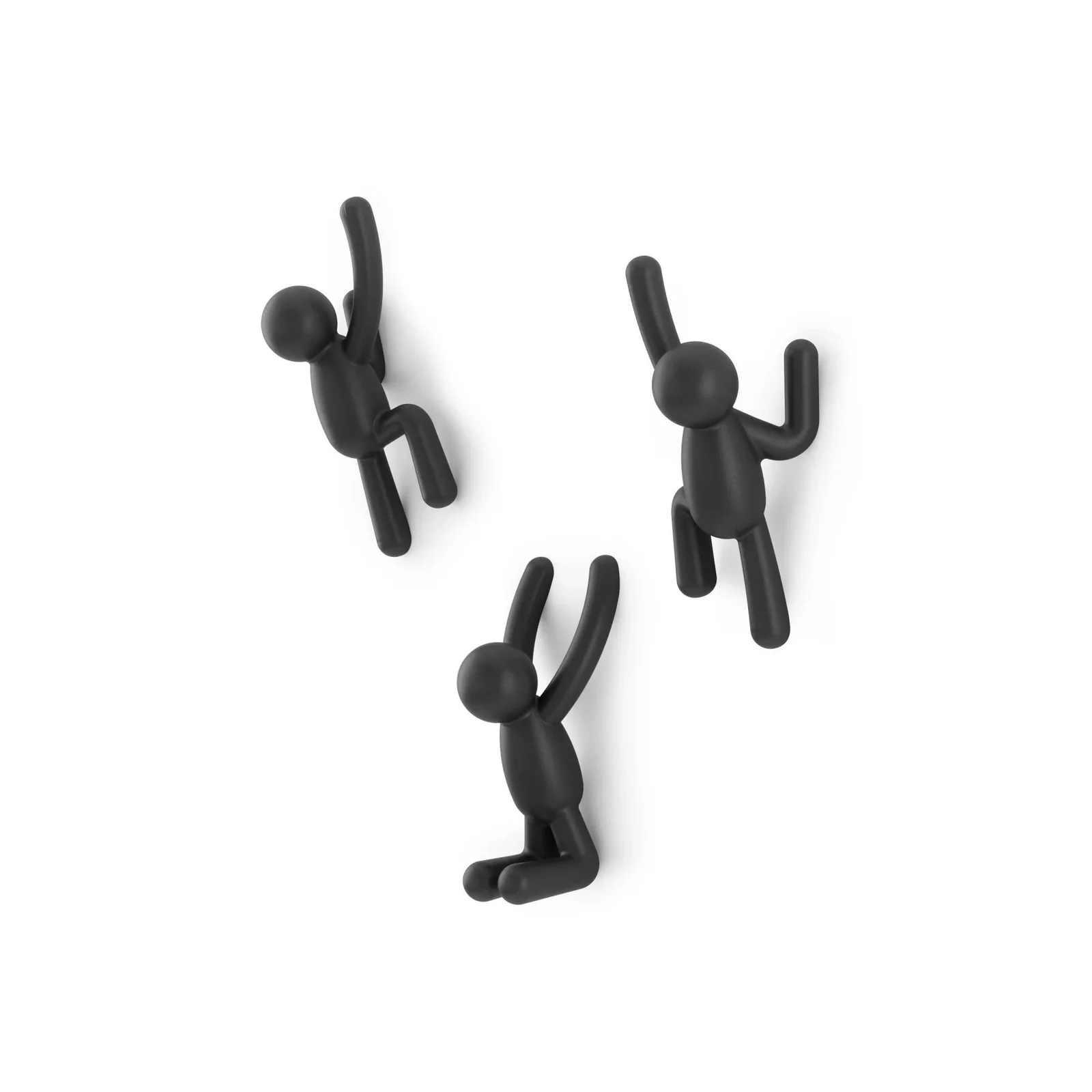 Set de 3 Patères Buddy Noires – Image 2